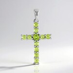Ciondolo in argento con Peridoto