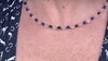 Collier ras du cou en acier et Quartz rose (Riya)