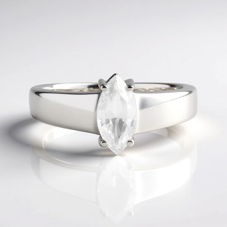 Anello in argento con Zircone
