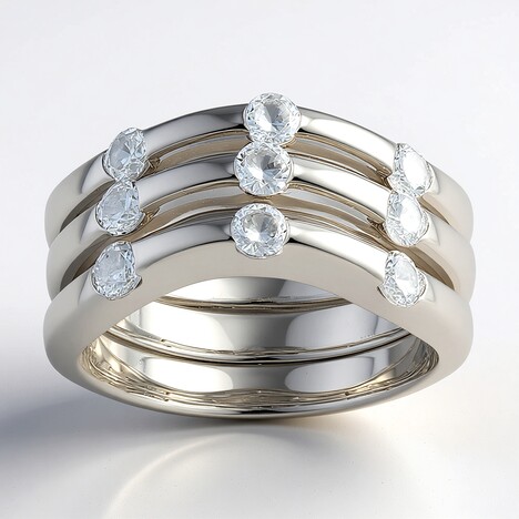 Anello in argento con Zircone