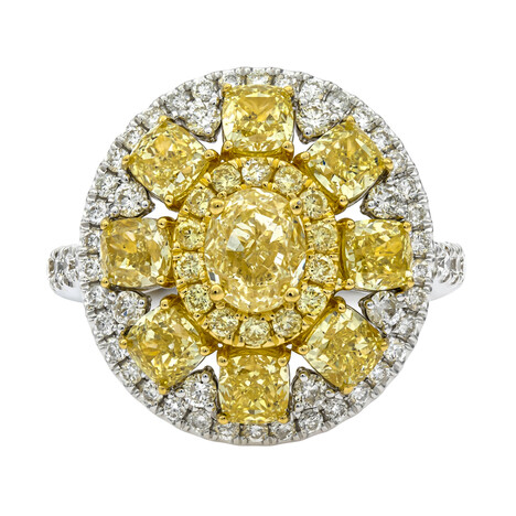 Anello in oro con Diamante Giallo SI2 (CIRARI)