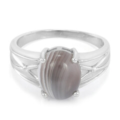 Botswana Agate Silver Ring