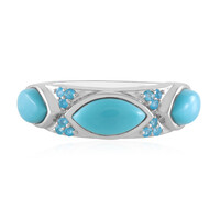 Bague en argent et Turquoise Sleeping Beauty (KM by Juwelo)