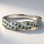 Anello placcato in platino con Diamante Fancy