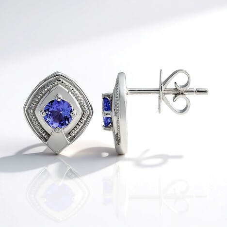Orecchini in argento con Tanzanite (Pallanova)