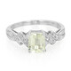Anello placcato in platino con Kunzite Canarino