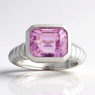 Bague en argent et Kunzite (Pallanova)