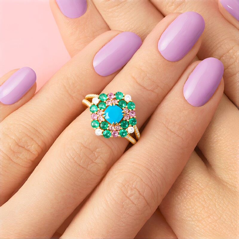 Bague en or et Turquoise (Adela Gold)