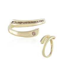 Bague en or et Diamant champagne I2 (de Melo)