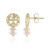Pendientes en oro con Perla Freshwater (Ornaments by de Melo)