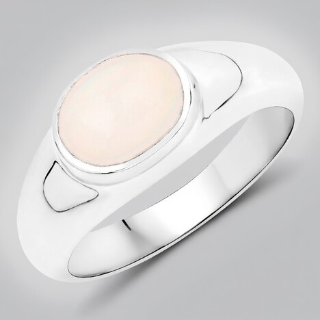 Anello in argento con Opale di Welo