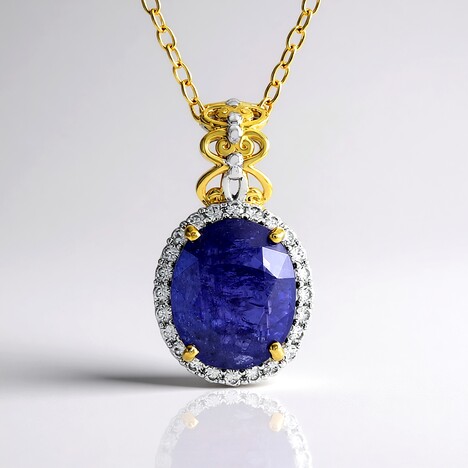 Collana in argento con Tanzanite (Gems en Vogue)
