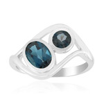 Anello in argento con Topazio Blu Londra (Pallanova)