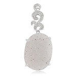 Colgante en plata con Ágata brillante