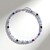 Collier en argent et Fluorite multicolore