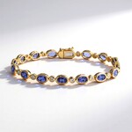 Bracciale in oro con Tanzanite AAA (CIRARI)