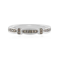 Anello in argento con Diamante Champagne SI1
