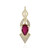 9K Madagascar Ruby Gold Pendant (de Melo)