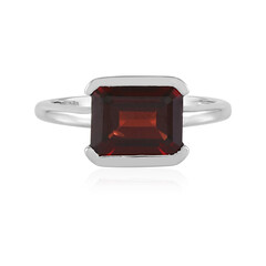 Anello in argento con Granato Mozambico