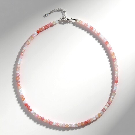 Collana in argento con Opale Andino Rosa