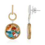 Zilveren oorbellen met edelstenen (Dallas Prince Designs)