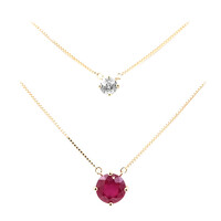 9K Madagascar Ruby Gold Necklace (de Melo)