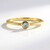 Anello in argento con Acquamarina Santa Maria