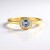 Anello in argento con Zaffiro Ceylon Blu