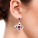 Orecchini in argento con Topazio Rosa (Dallas Prince Designs)