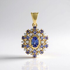Ciondolo in oro con Tanzanite