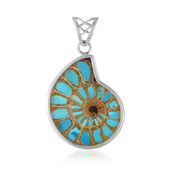 Ciondolo in argento con Ammonite