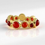 Bague en argent et Cornaline (KM by Juwelo)