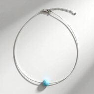 Collana in argento con Larimar