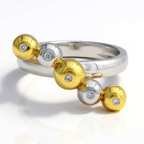 Anello in argento con Diamante I1 (G) (Annette)