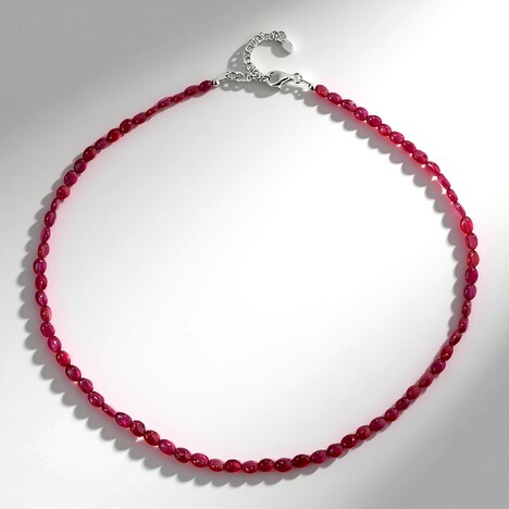 Collana in argento con Rubino Bemainty