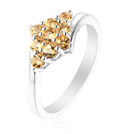 Cognac-Skapolith-Silberring