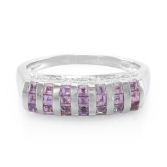 Purpurfarbener Ceylon-Saphir-Silberring