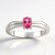 Anello in argento con Tormalina Rosa Brasiliana (Pallanova)