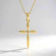 Collana in argento con Diamante Cioccolato I2