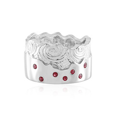 Noble Red Spinel Silver Ring (de Melo)