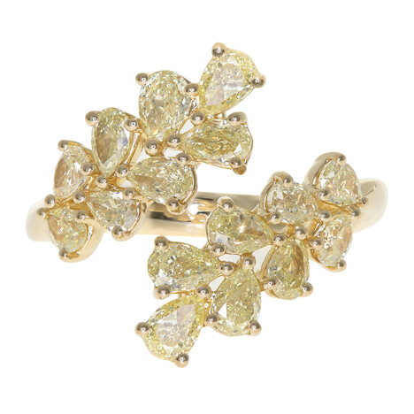 Gouden ring met gele S12 diamanten (CIRARI)