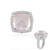 Rose Quartz Silver Ring