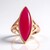 Anello in argento con Calcedonio Lampone