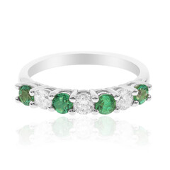 Bague en or et Emeraude de Zambie AAA (CIRARI)