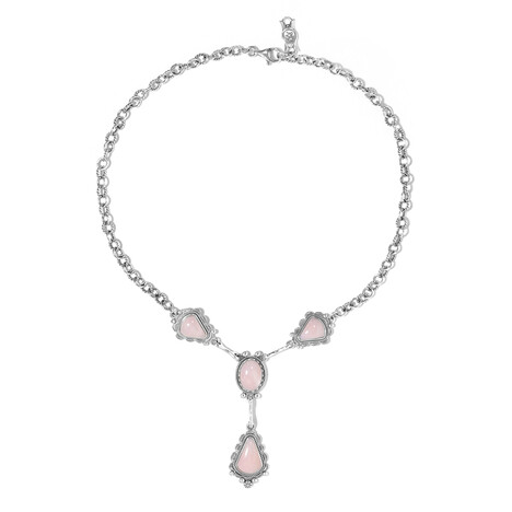 Collar en plata con Ópalo rosa (Desert Chic)