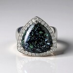 Anello in argento con Opale Leopardo