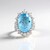 Anello in argento con Topazio Blu Cielo (Dallas Prince Designs)