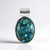 Ciondolo in argento con Turchese Ramato Blu Mohave (MONOSONO COLLECTION)