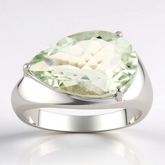 Anello in argento con Ametista Verde (Pallanova)
