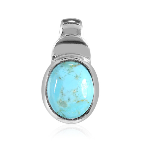 Blauer Kingman Mohave-Türkis-Silberanhänger